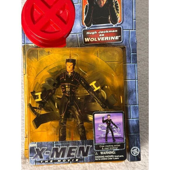 X-Men The Movie Hugh Jackman as Wolverine Action Figure/2000 Toy Biz - Picture 2 of 7